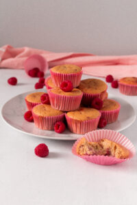 Peanut Butter and Raspberry Muffins